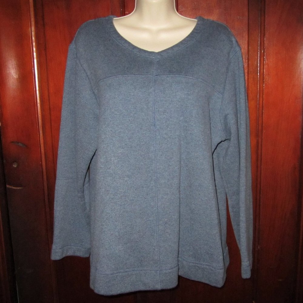 Denim & Co. Woman's Size Large Fleece Shirt, New Without Tags B4